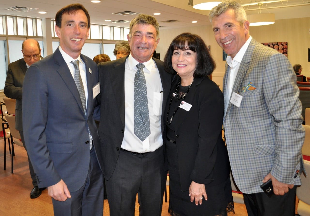Mayor Noam Bramson, City of New Rochelle; Donald Duberstein, Rita Mabli, and Anthony Nardozzi, United Hebrew of New Rochelle