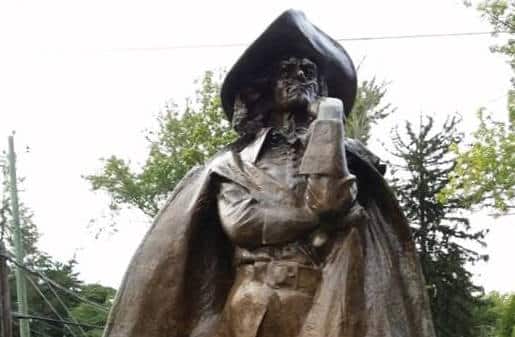 An imagined likeness of Jacob Leisler has been called the most important historic  landmark in New Rochelle