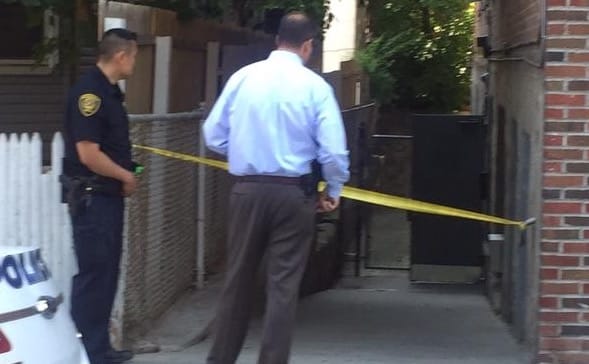 Police investigation of area where child fell (photo credit @eyeonnewroc)