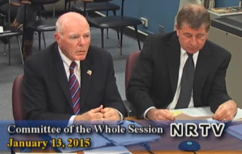 New Rochelle Police Commissioner Patrick Carroll, Deputy Commissioner Anthony Murphy address City Council