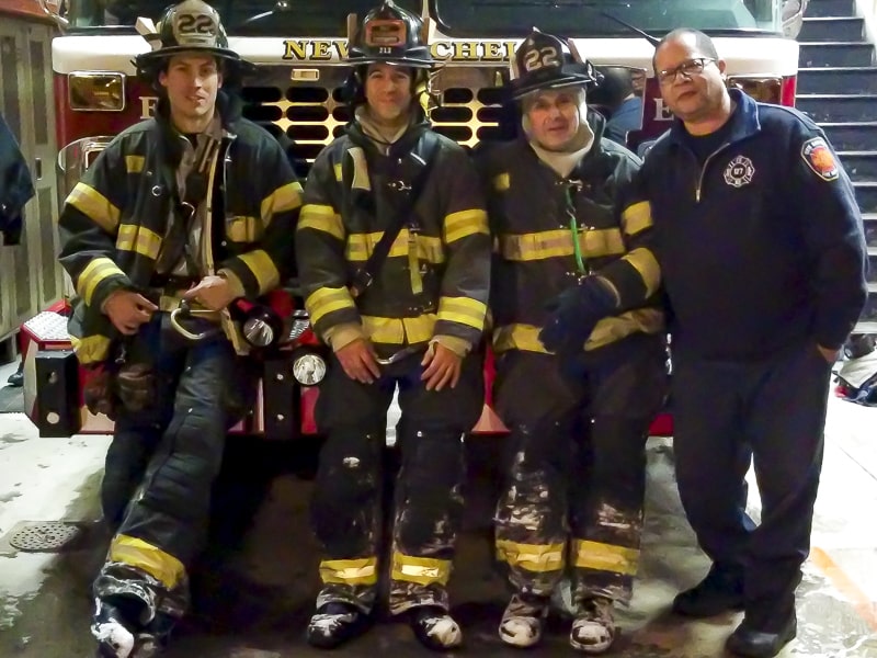 Blizzard Baptizes New Firefighter in New Rochelle