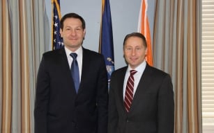 Dr. Mark Herceg with Westchester County Executive Robert P. Astorino