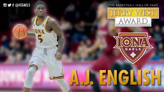 A.J. English Named #WestAward Watch List Finalist