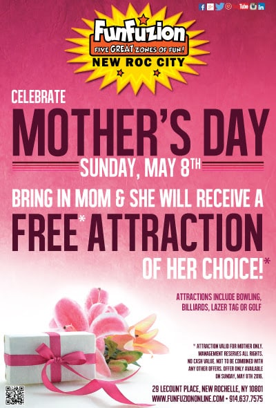 Celebrate Mother's Day @ Funfuzion