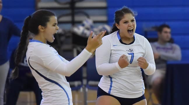 Volleyball splits at Montclair Tri-match.JPG
