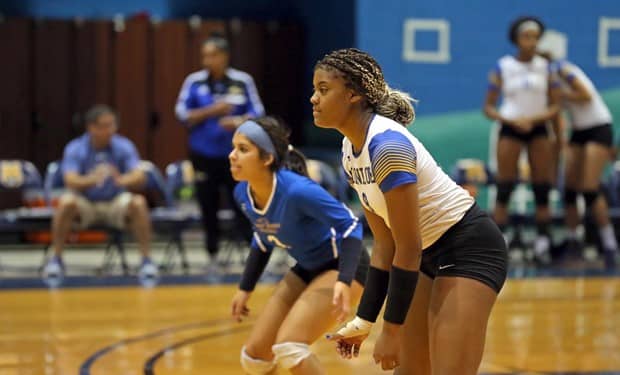 Monroe College Volleyball Blanks NCAA Opponent, Mercy College 3-0.jpg