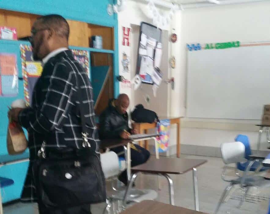 Freddie Dean Smith in a BTN Baltimore classroom