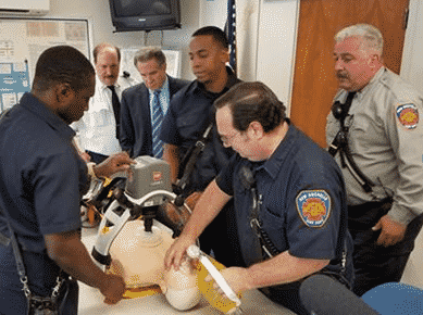 New Rochelle Fire Department Deploys Automatic CPR Devices