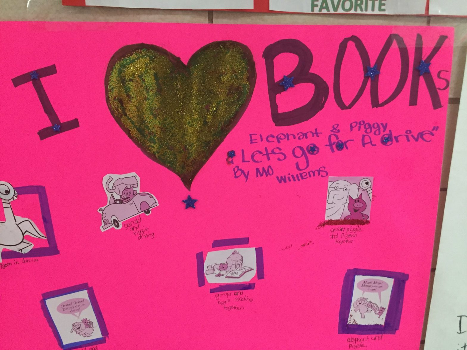Students at the George M. Davis Elementary School Created Posters for Reading Month