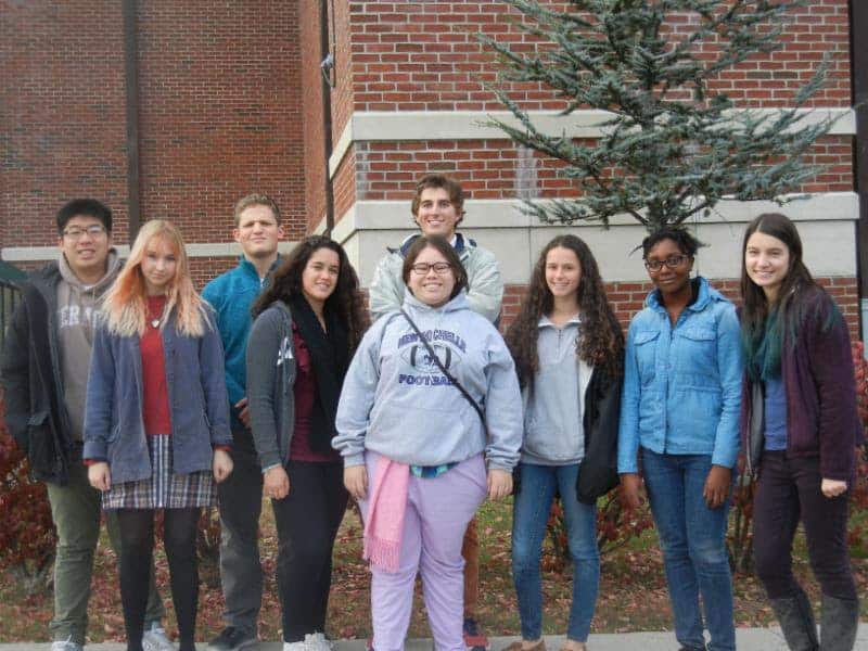 From left, Taz Kim, Julianne Paccione, Elijah Pomerantz, Isabella Gonzalez, Annael Alvarez, David Rubertone, Gabriella Sgobbo, Jada Miller and Alissa Johnson