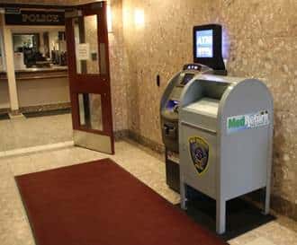 Medication Dropbox in the lobby at New Rochelle Police Headquarters