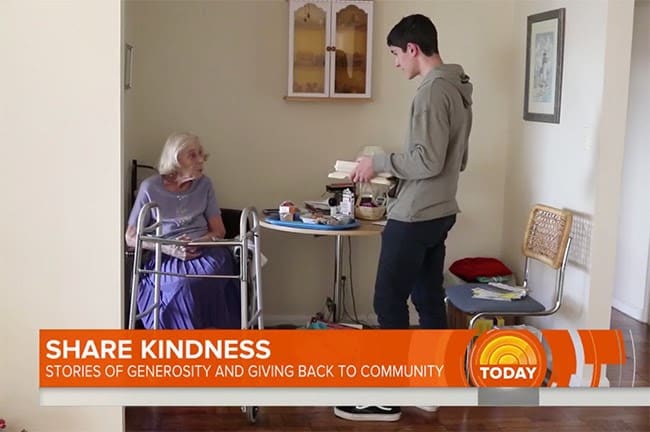 TODAY Show Spotlights Student, Meals on Wheels