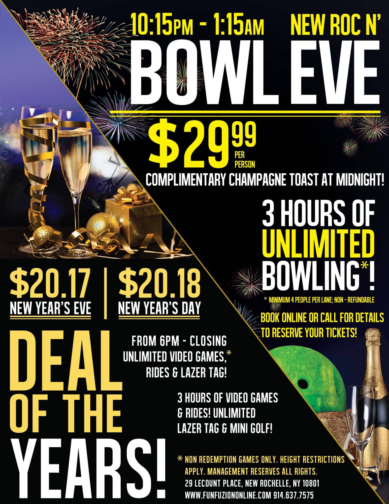 Fun Fuzion New Roc presents Bowl Eve