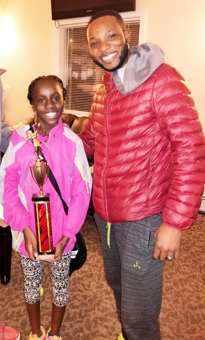 Briana Bartels and her father, Salifu Mohammed