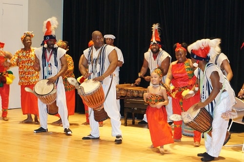 African Dance and Drum Performance at Library