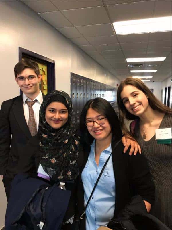James Calano, Zahra Masih, Casandra Chen and Leora Segal