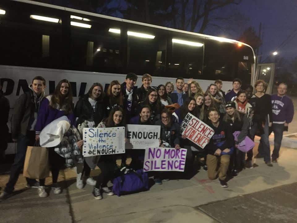 A group of New Rochelle High School students is travelled to Washington D.C. to take part in the March for Our Lives to end gun violence.