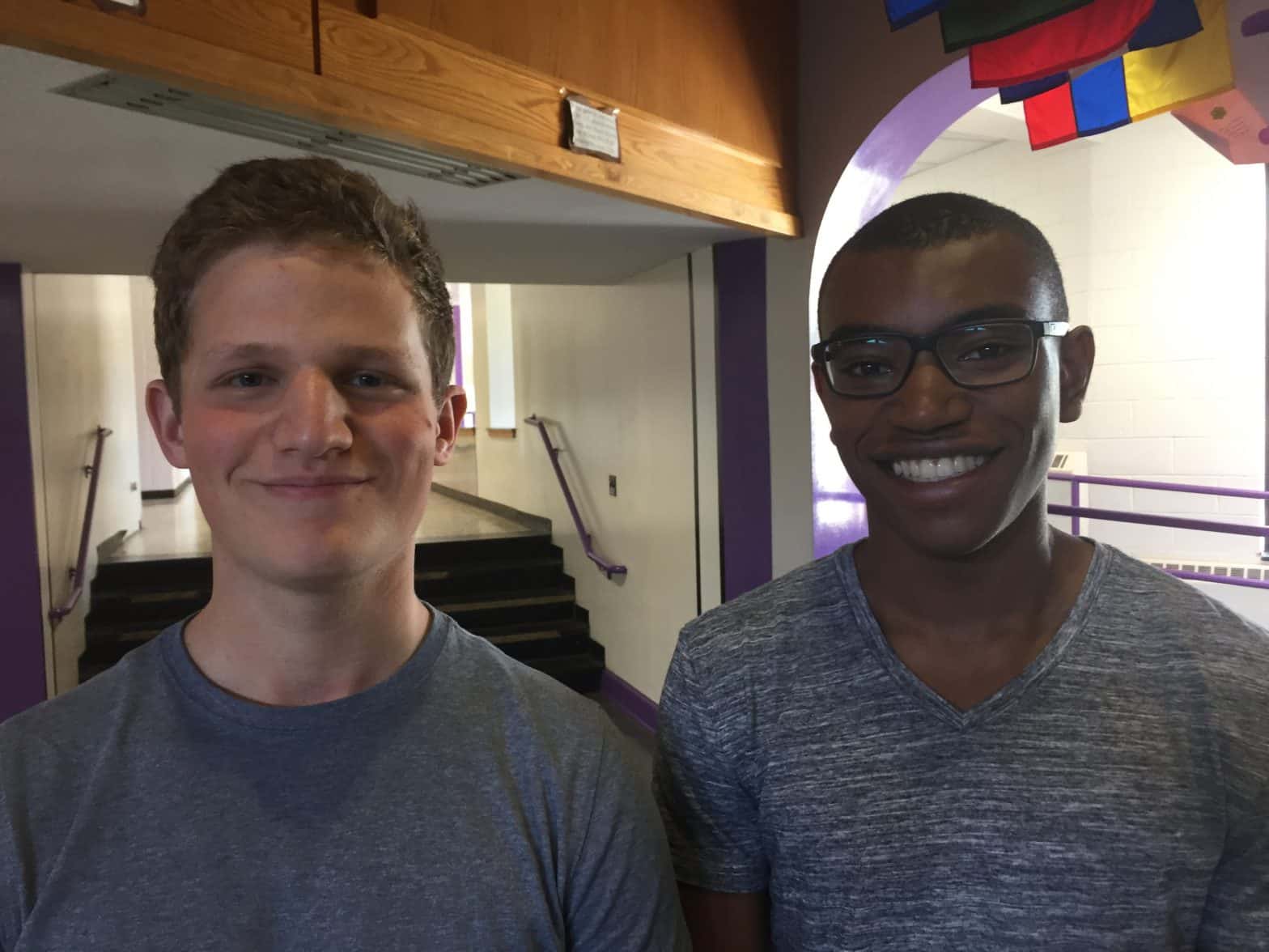 Elijah Pomerantz (left) and Randall St. Louis