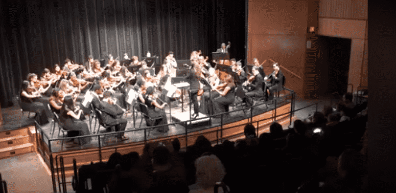 PAVE Band & Orchestra Concert last night: The PAVE Orchestra filled the Linda E. Kelly Theatre in New Rochelle High School with the Sounds of the "Capriol Suite,"