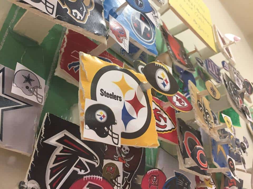 A piece by Mrs. Walker's and Mrs. Ferrara's fifth-grade class at the George M. Davis, Jr. Elementary School. Art teacher, Mr. Bueti