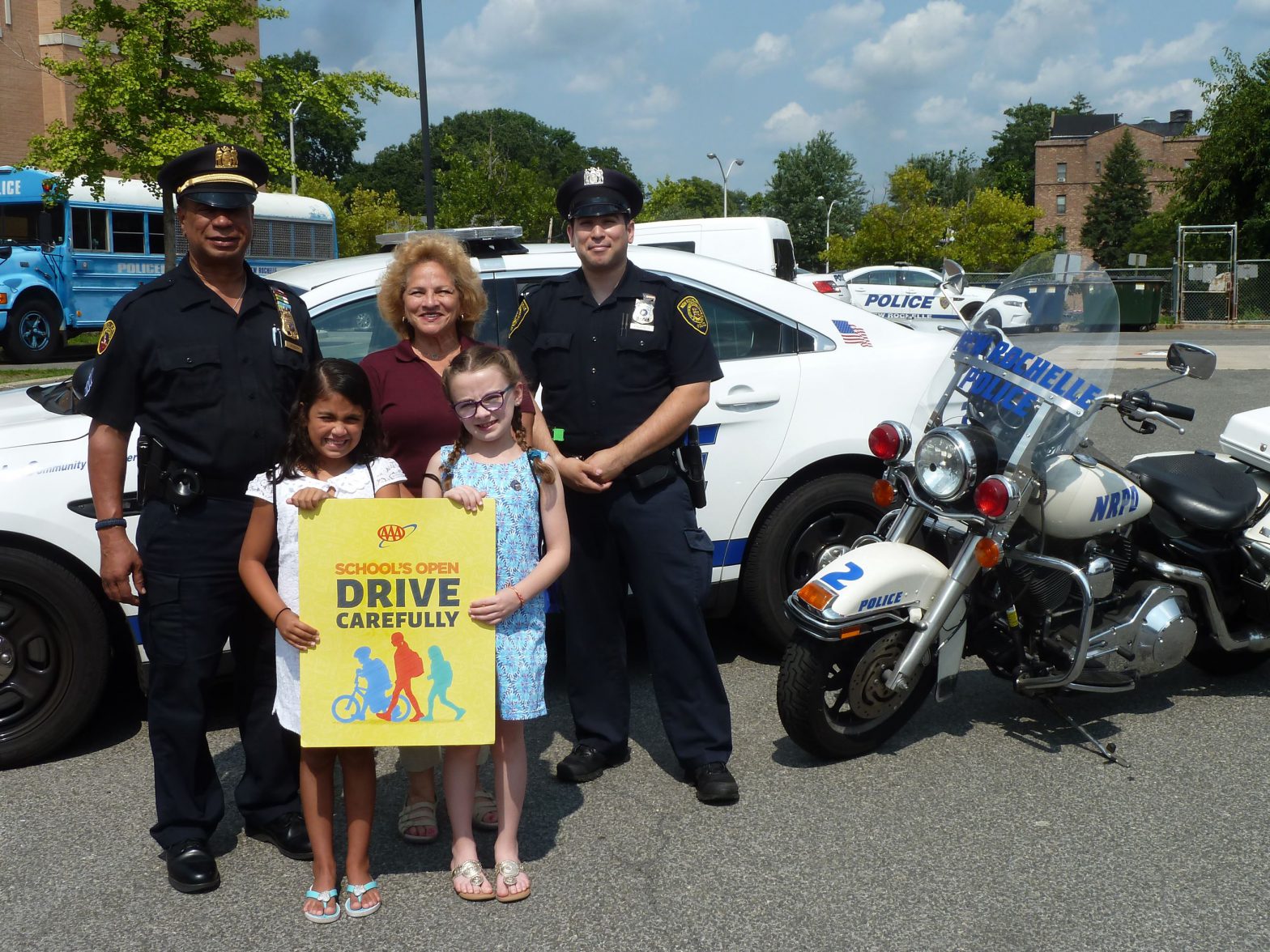 New Rochelle Police Help Launch “School’s Open - Drive Carefully”