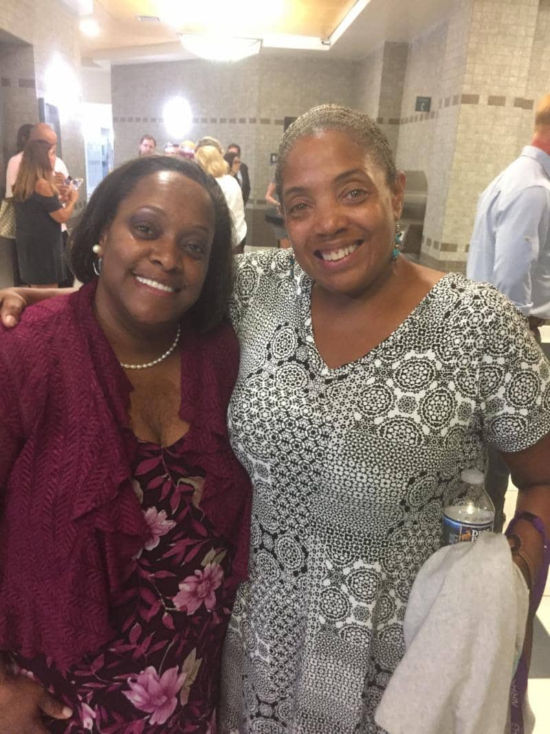 Pamela Hallman-Johnson and Carolyn Carter.