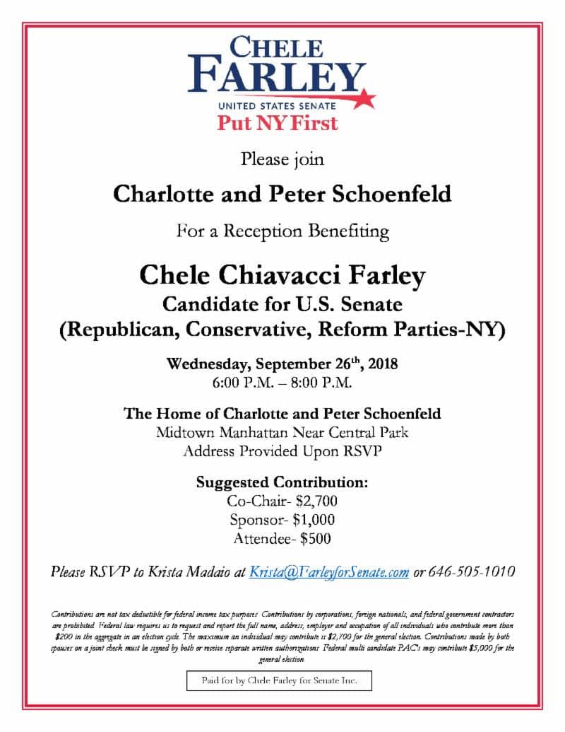 Reception Benefiting Chele Chiavacci Farley