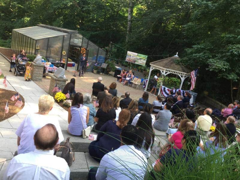 Last year's memorial at Amy's Greenhouse.