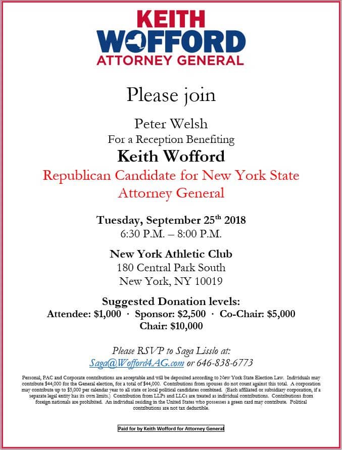 Reception Benefiting Keith Wofford