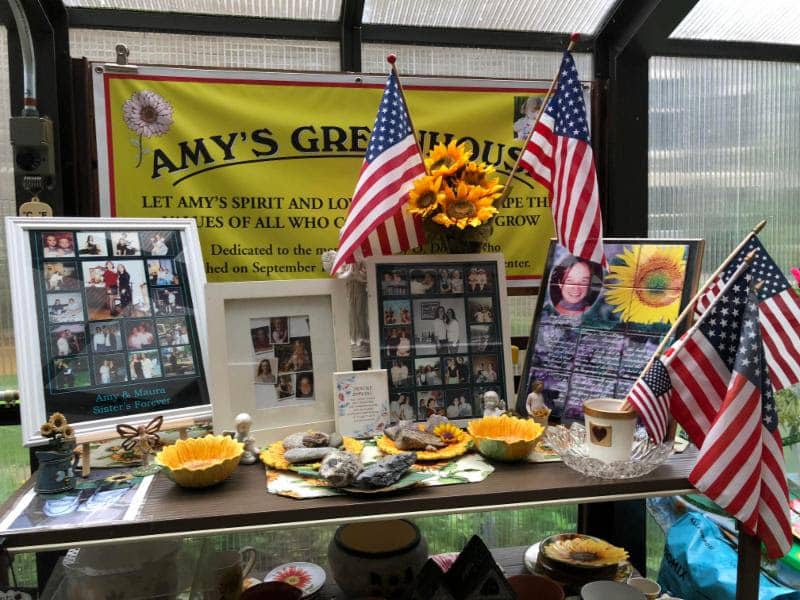 A tribute to Amy Doherty in the greenhouse