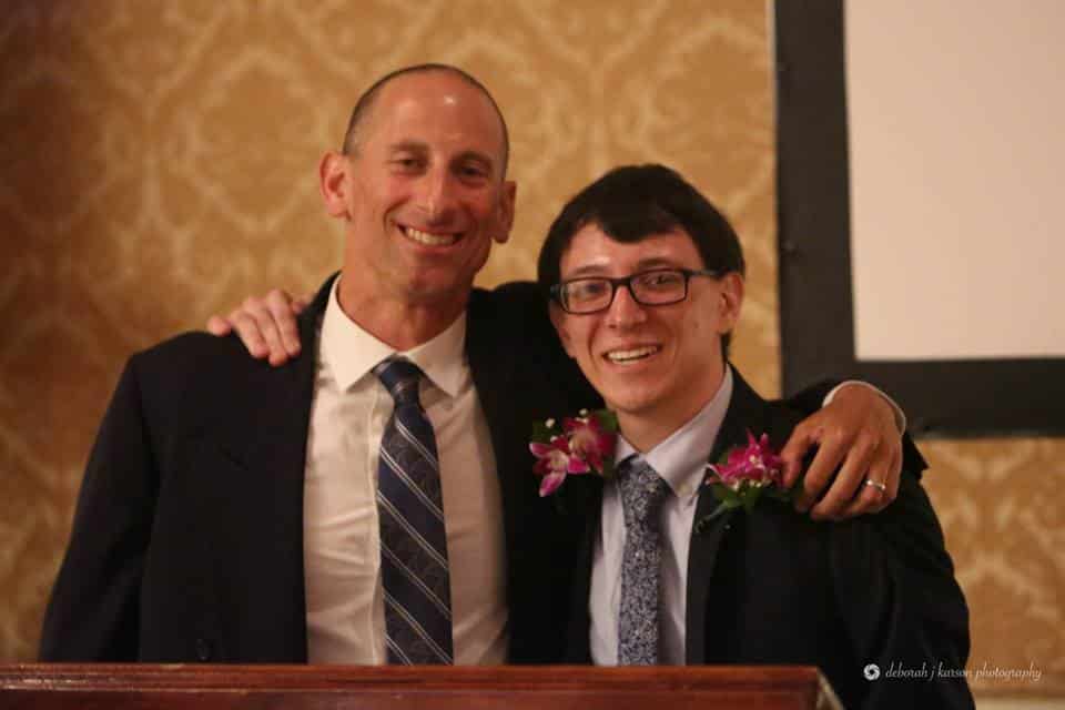 From the Henry Barnard Early Childhood Center: Physical education teacher Marc Cohen (left) and member of the custodial staff Nick Caruso, who is a City School District of New Rochelle graduate