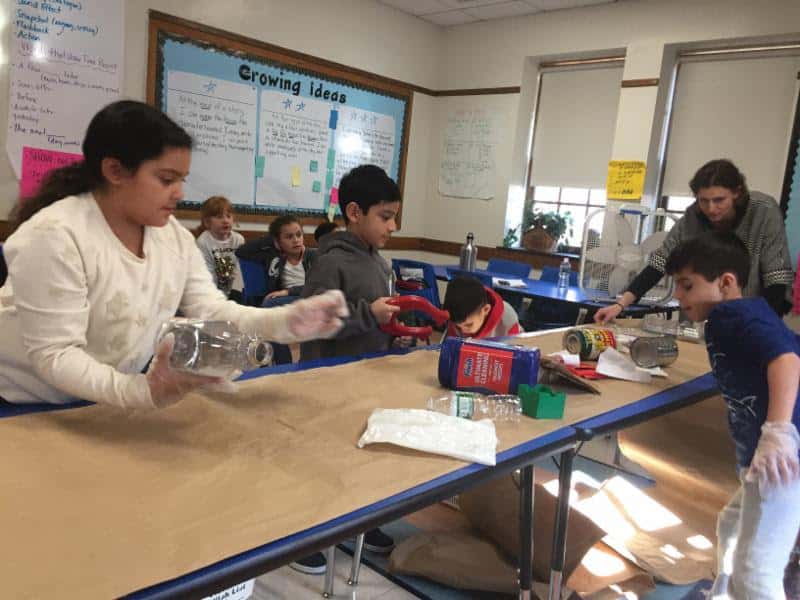 Webster Students Create Recycling Facility in Class