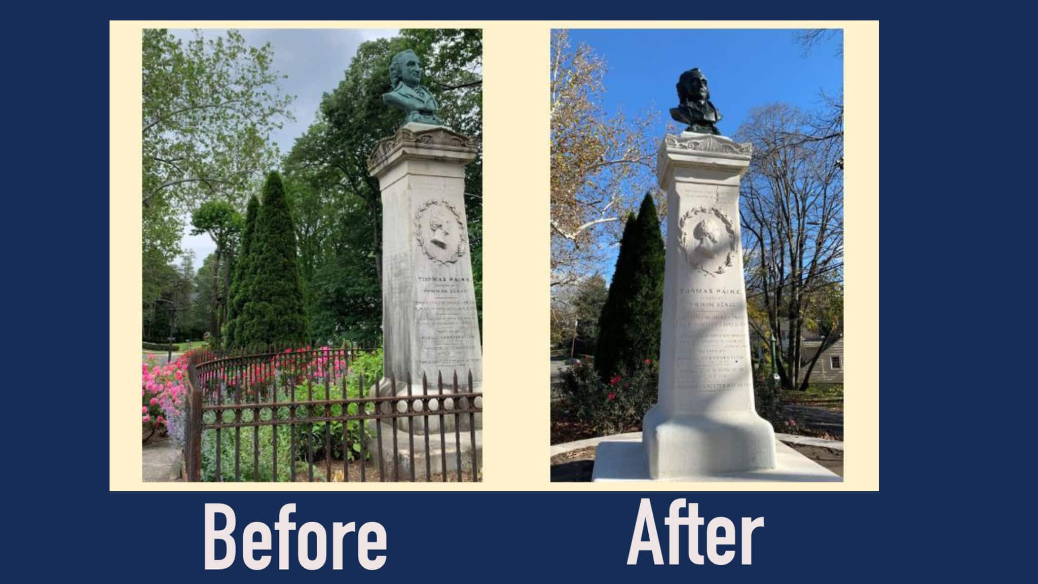 Thomas Paine Monument Restoration in New Rochelle Talk of the Sound