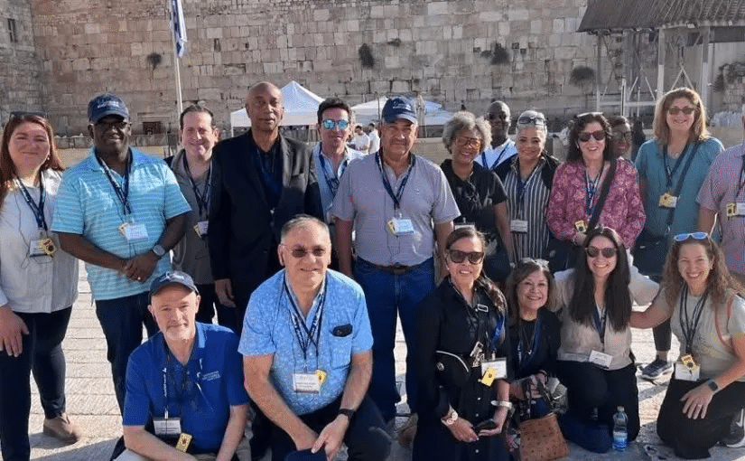 Westchester County delegates at the West Wall