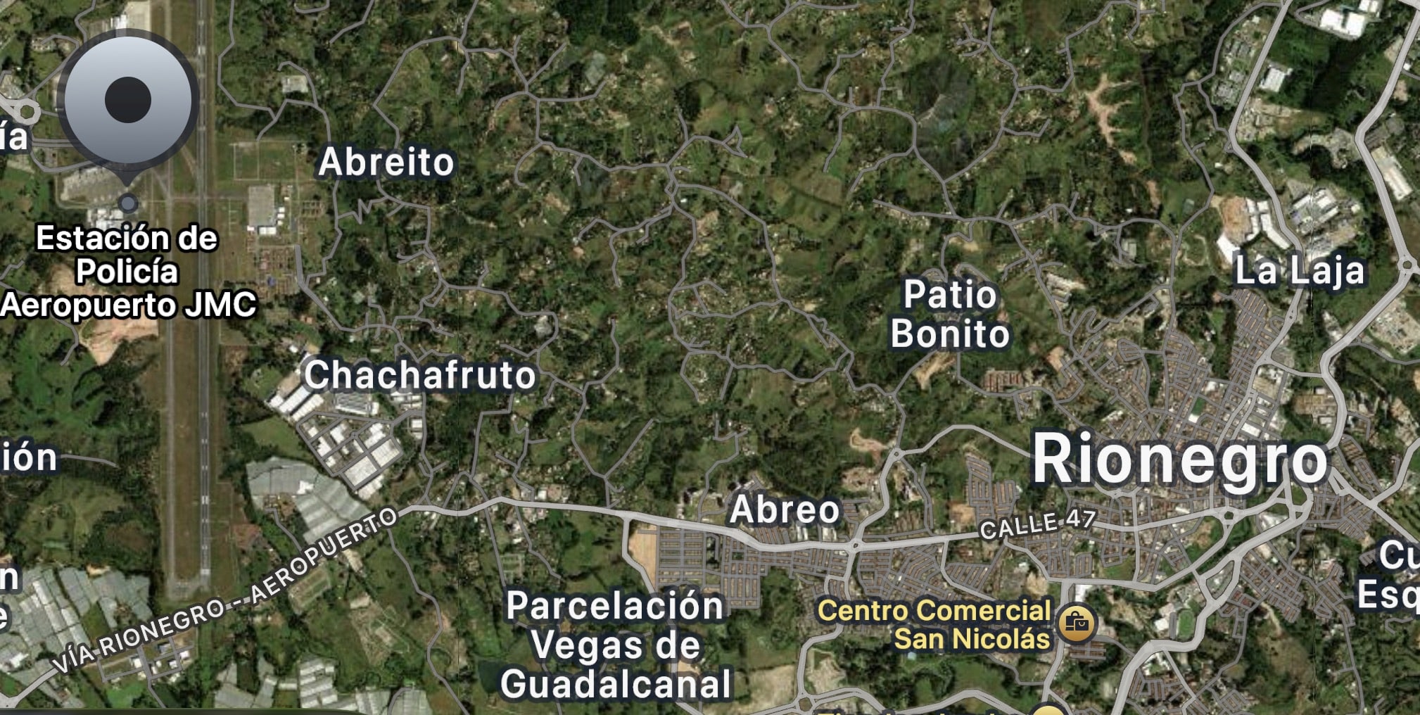 Airport police station and Rionegro